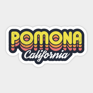 Retro Pomona California Sticker